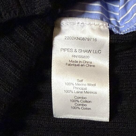 Veronica Beard Dalya Merino Wool Cardigan Sweater Black Size M Classic Luxury - Picture 9 of 11